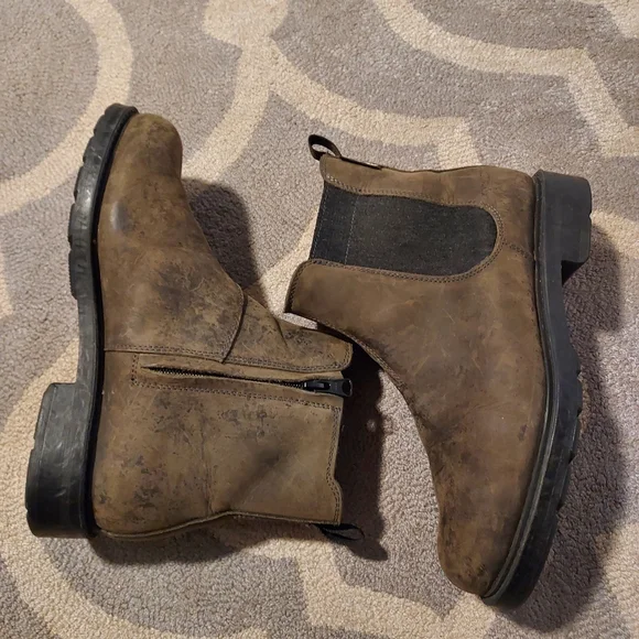 TCX T-DRY Ortholite Leather Waterproof Steel Toe Motorcycle Boot Sz 8 - Picture 4 of 13